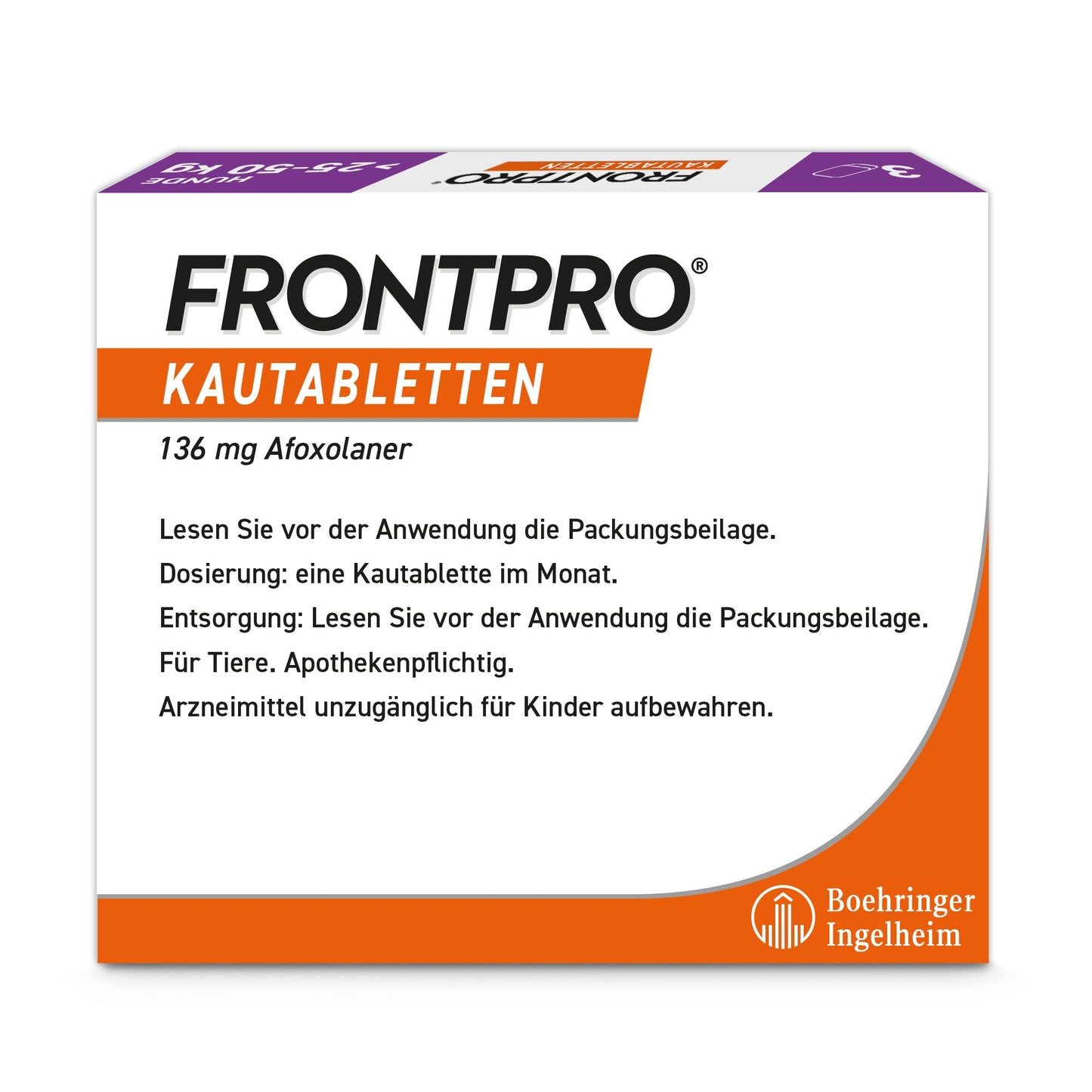 FRONTPRO Kautabletten für Hunde | von 25 bis 50 kg - 6 St.