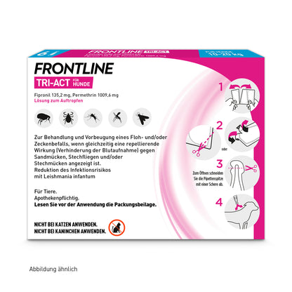 FRONTLINE Tri-Act für Hunde M | von 10 bis 20 kg - 6 St.