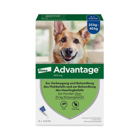 Advantage Spot-On für Hunde | von 25 bis 40 kg - 4 St.
