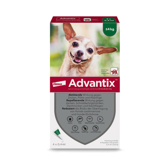 Advantix Spot-On für Hunde | bis 4 kg - 4 St.
