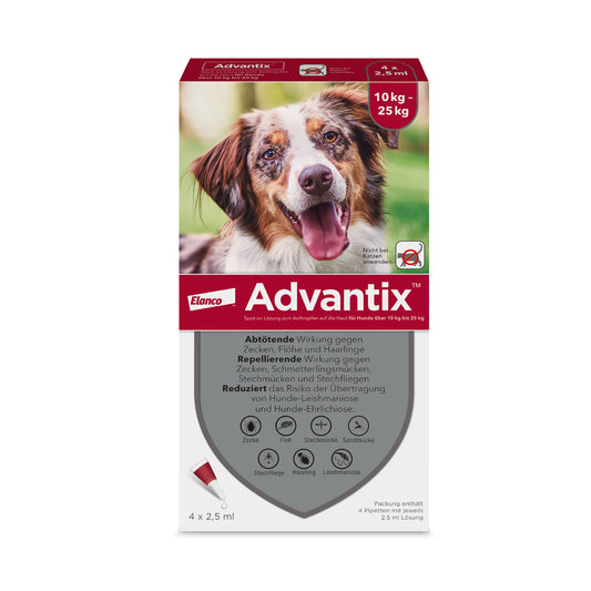 Advantix Spot-On für Hunde | von 10 bis 25 kg - 4 St.