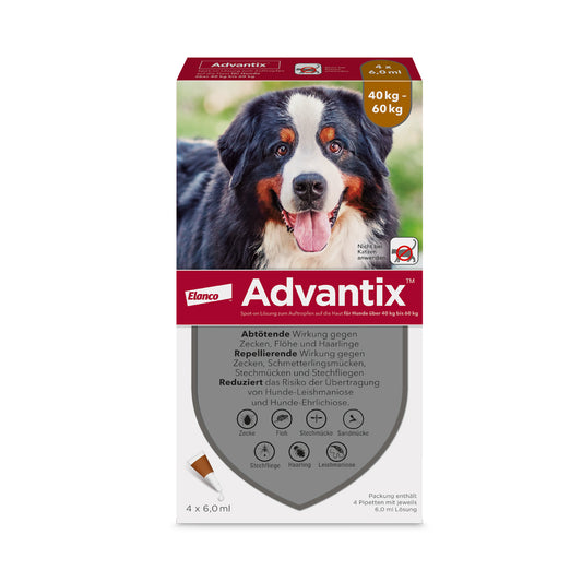 Advantix Spot-On für Hunde | von 40 bis 60 kg - 4 St.
