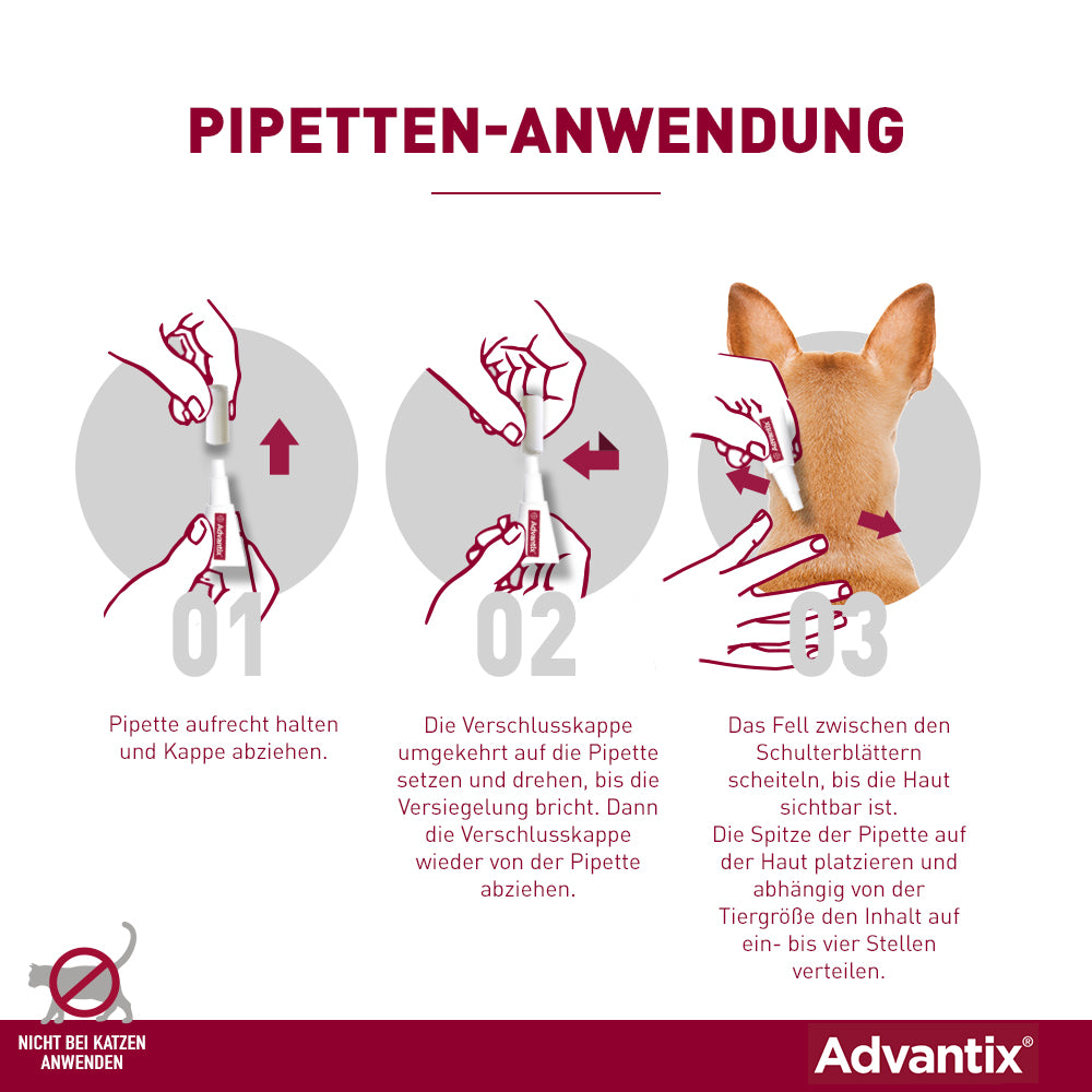 Advantix Spot-On für Hunde | von 4 bis 10 kg - 4 St.