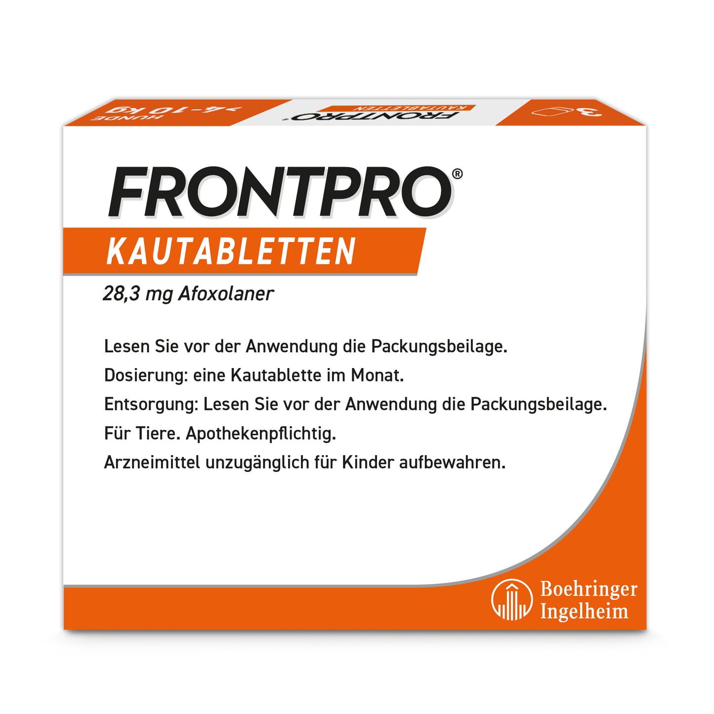 FRONTPRO Kautabletten für Hunde | von 4 bis 10 kg - 3 St.