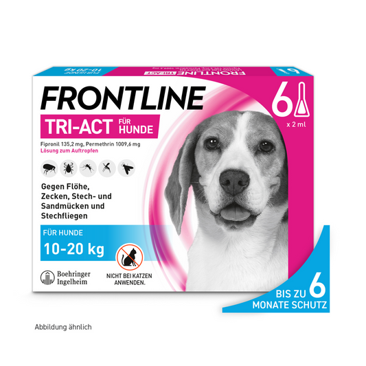 FRONTLINE Tri-Act für Hunde M | von 10 bis 20 kg - 6 St.