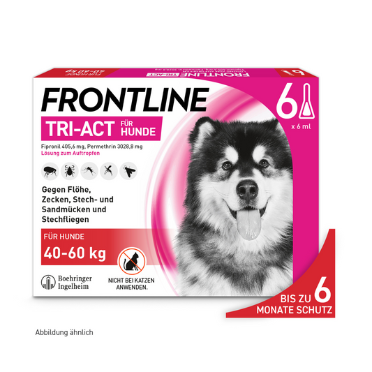 FRONTLINE Tri-Act für Hunde XL | von 40 bis 60 kg - 6 St.