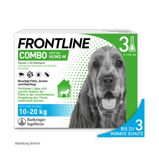 FRONTLINE Combo für Hunde M | von 10 bis 20 kg - 3 St.