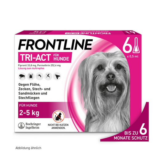 FRONTLINE Tri-Act für Hunde XS | von 2 bis 5 kg - 6 St.