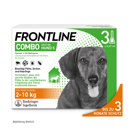 FRONTLINE Combo für Hunde S | von 2 bis 10 kg - 3 St.