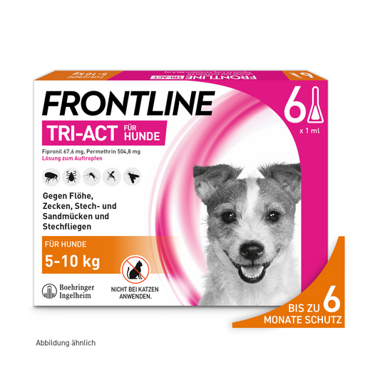 FRONTLINE Tri-Act für Hunde S | von 5 bis 10 kg - 6 St.