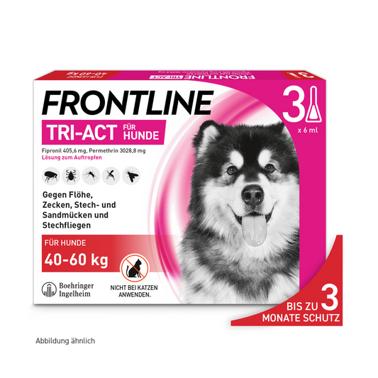 FRONTLINE Tri-Act für Hunde XL | von 40 bis 60 kg - 3 St.