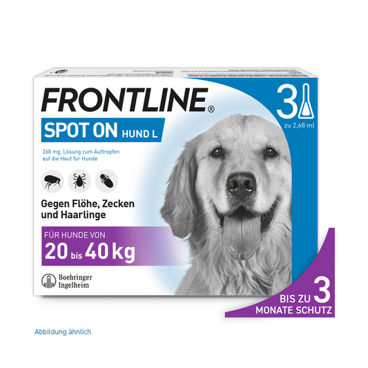 FRONTLINE Spot-On für Hunde L | von 20 bis 40 kg - 3 St.
